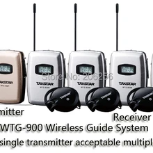 Takstar WTG-900 4-местный Тур группа гид/ассистивная система прослушивания пакет церковный Takstar WTG-900 1 передатчик 4 приемника