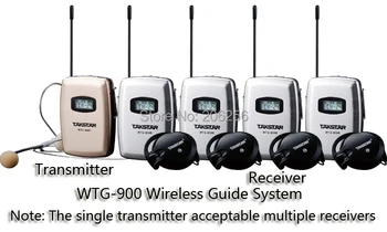 

Takstar WTG-900 4-person Tour Group Guide/Assistive Listening System Package Church Takstar WTG-900 1 Transmitter 4 Receivers