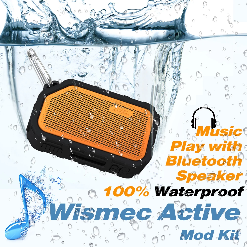 Original Wismec Active Mod Box 80W vape box with Bluetooth Speaker Waterproof/shockproof Electronic cigarette Vape Mod Box Original Wismec Active Mod Box 80W vape box with Bluetooth Speaker Waterproof/shockproof Electronic cigarette Vape Mod Box
