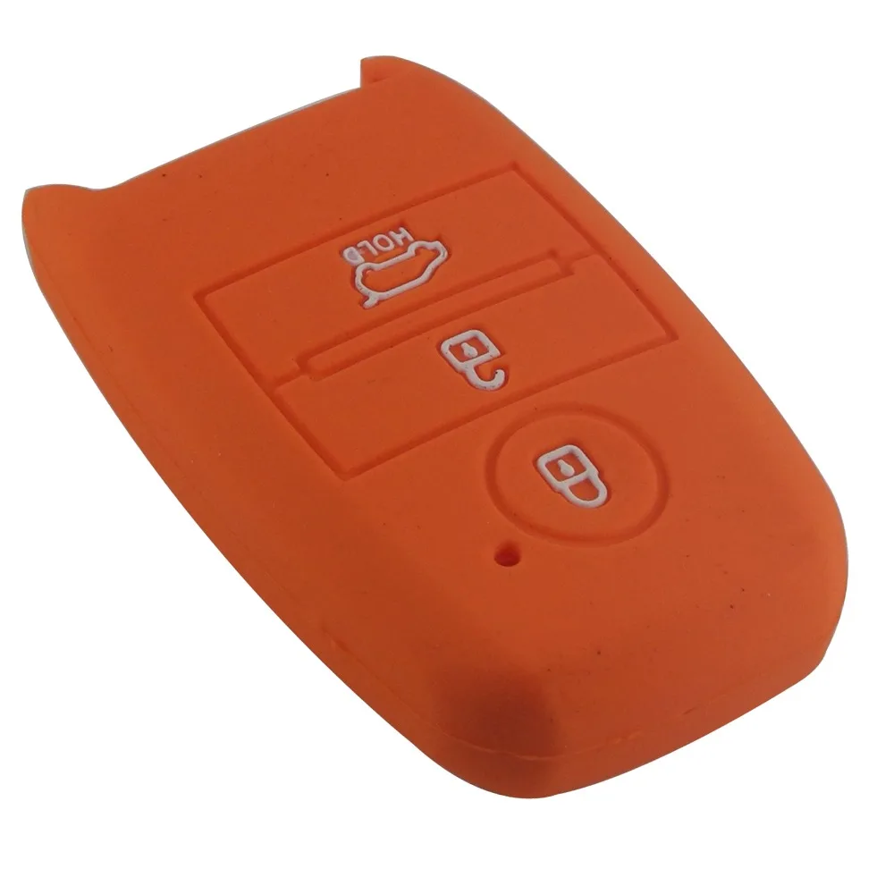 Дистанционный 3 кнопки силиконовый Автомобильный Брелок чехол Чехол для Kia Rio Ceed Soul Sportage Sorento Carens Picanto держатель для кожи Smart