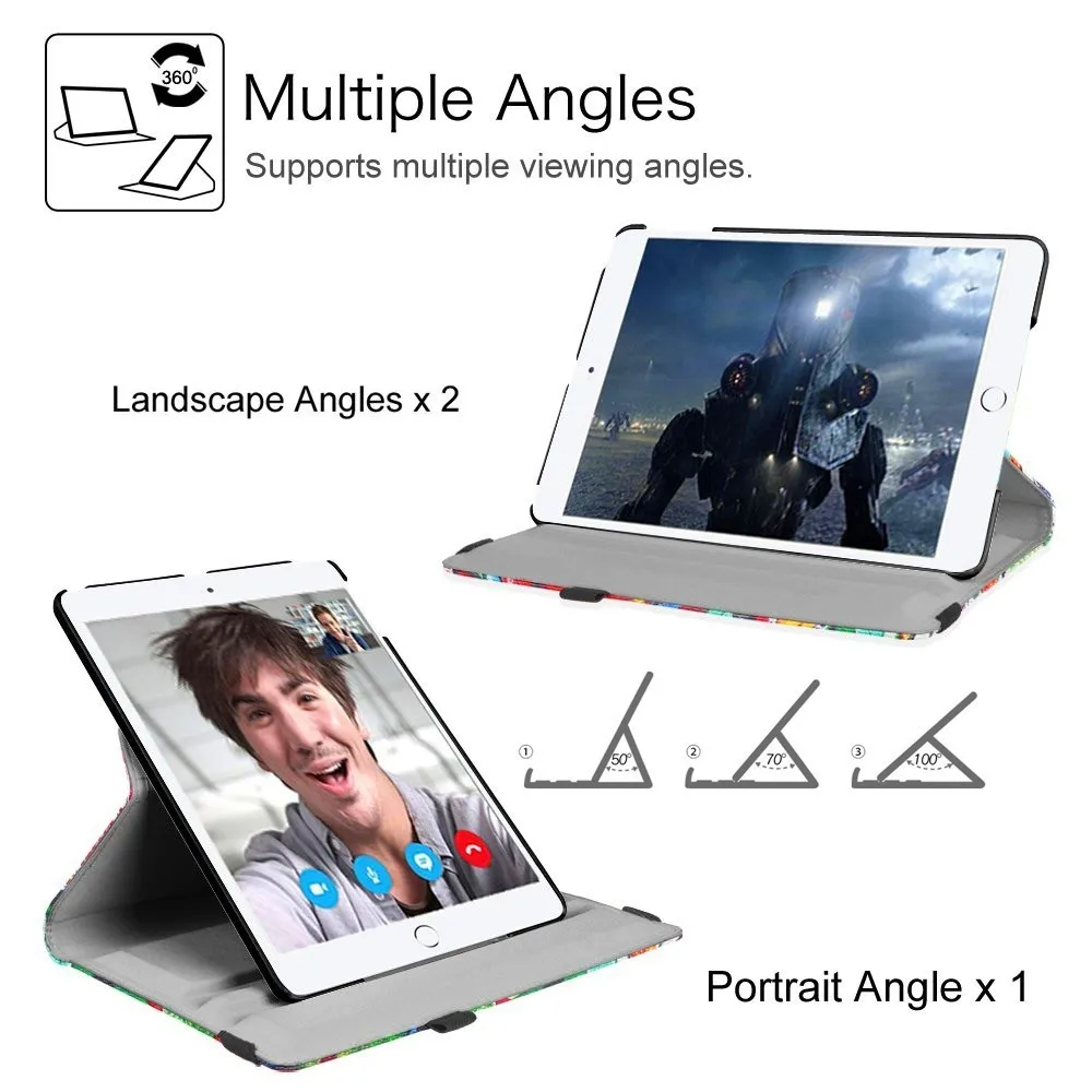 Чехол книжка из искусственной кожи для IPad 2018 2017 9 7 Air 2 360 градусов вращающийся