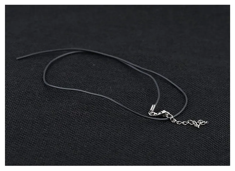 Mostyle Новое модное 2mm45cm черное ожерелье из натуральной кожи для женщин|leather necklace for
