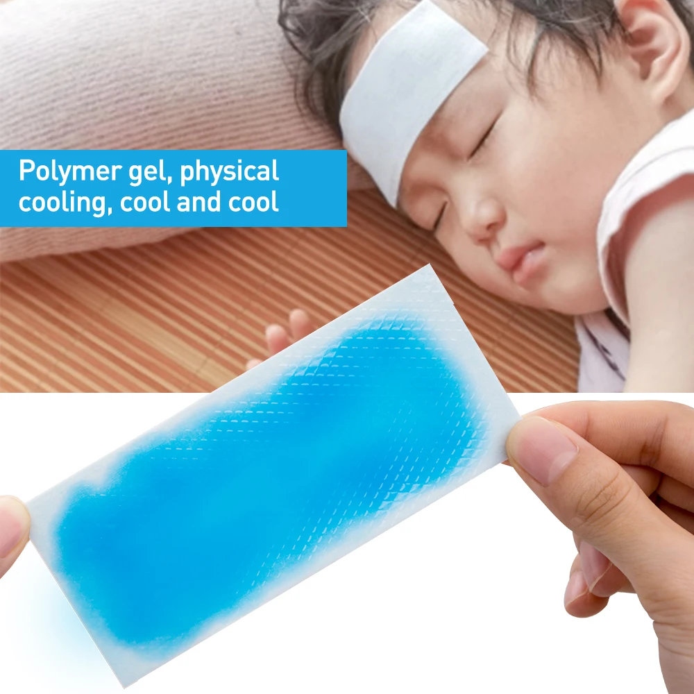 Sumifun 1Pcs/bags Fever Patch Cooling Gel Sheet for Headache Pain Relief Bring Fever Down Patch C1610