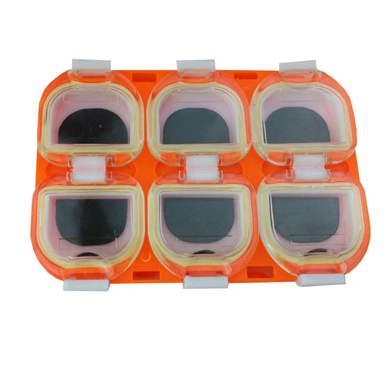 

6 Compartments Waterproof Fishing Lure Bait Tackle Storage Box Case With Magnet