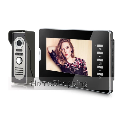 

Brand New Wired 7 inch Color Screen Video Door Phone Intercom System With 1 Monitor + 1 Waterproof Doorbell Camera FREE SHIPPING