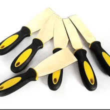 30*200 мм латунный шпатлевка нож с пластиковой ручкой, не Искрящиеся скребки, безопасный ручной инструмент