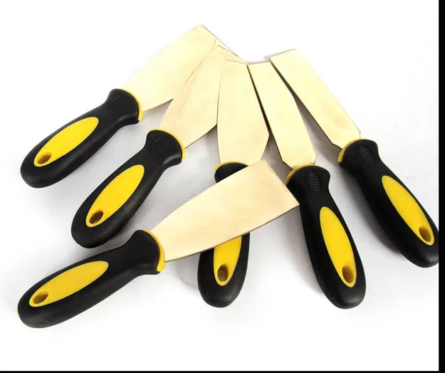 30*200mm Brass Putty Knife with Plastic Handle, Non sparking Scrapers