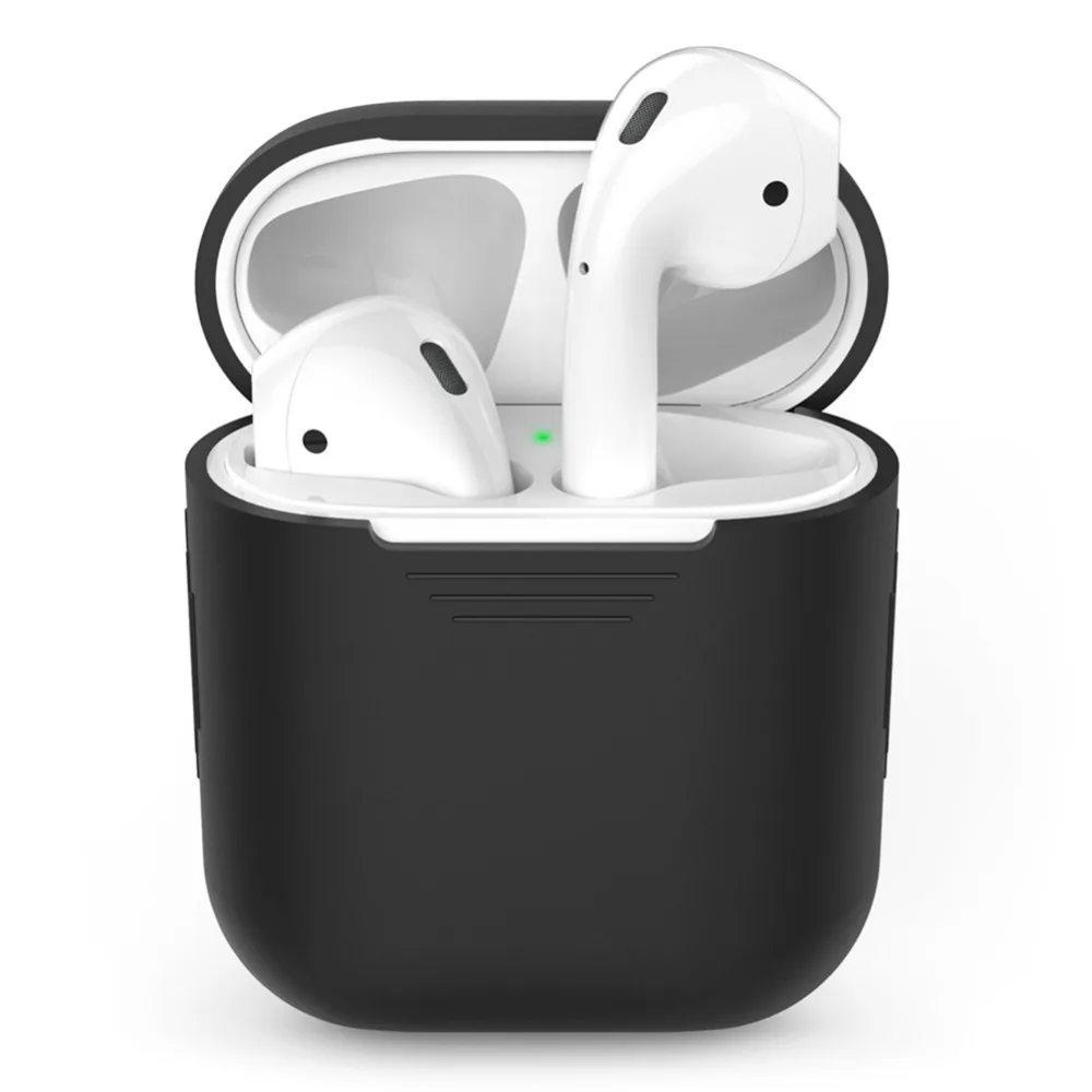 

Airpods Bluetooth Headset Case Cover Silicone Case and Skin Compatible Apple Airpods Storage Set Ear Plug Set Charge Box