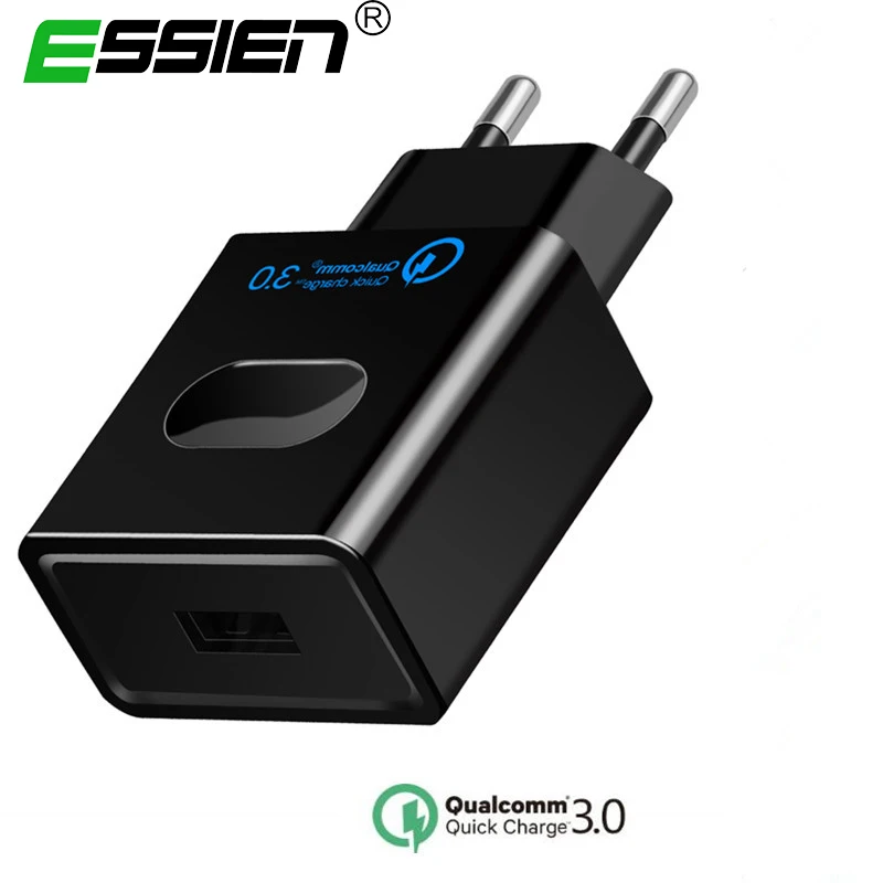 

Quick Charger QC 3.0 USB Charger 18W Travel Wall Tablets Charge Adapter For iPhone X 8 Samsung S8 Xiaomi Mobile Phone Chargers