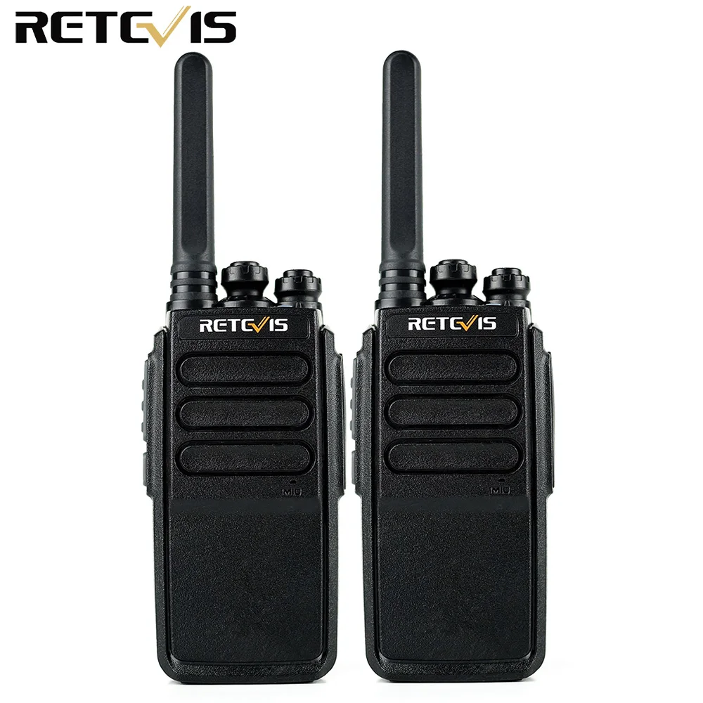 A Pair Retevis Rt46 Walkie Talkie 2w Portable Two Way Radio Transceiver Vox Micro-usb Charging Support Li-ion or Aa Battery