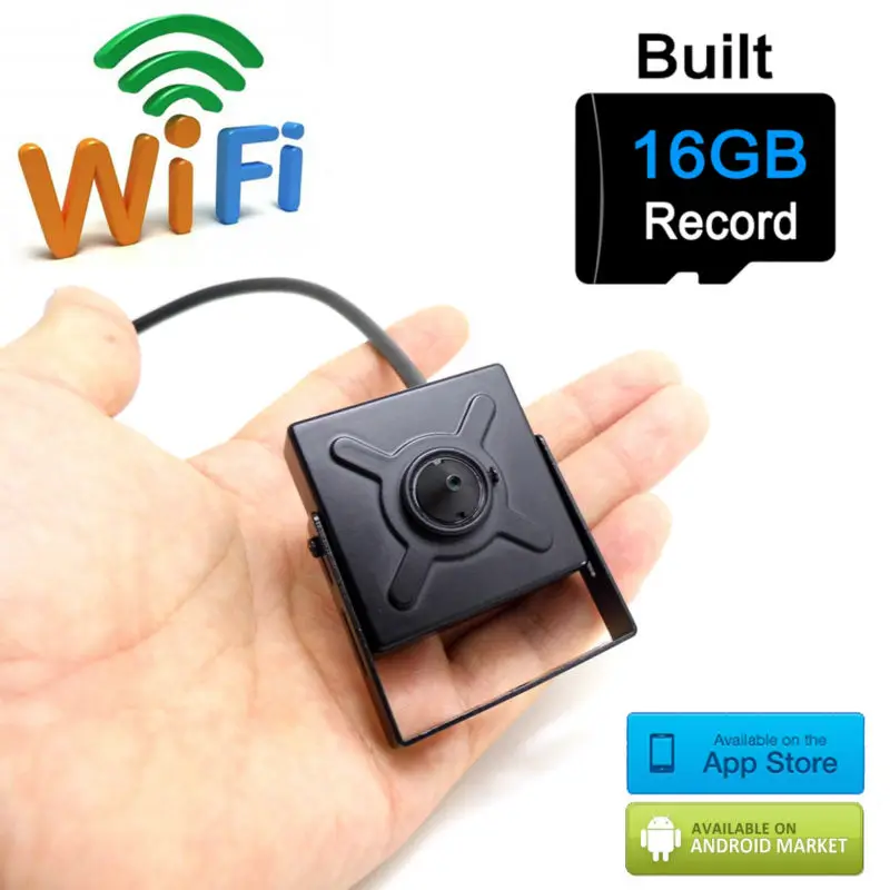 Ip камера wifi 720p Мини Беспроводная micro sd карта 16 ГБ домашняя маленькая hd