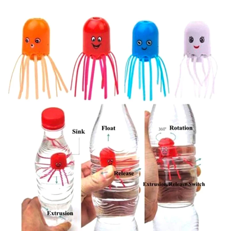 

One Or 4pcs Magical Magic Jellyfish Float Science Toy Cute Funny Toy Gift For Children Color Random