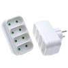 Prise de Conversion de Type européen 1 à 4 voies prise adaptateur secteur Standard ue 16A prises de voyage ► Photo 2/6