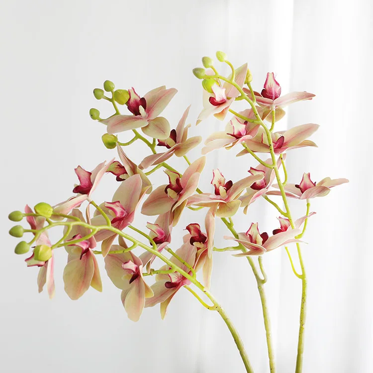 3D искусственная Орхидея, бабочка для дома свадьба DIY украшение Настоящее прикосновение домашний декор Flore
