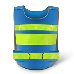 Spardwear жилет безопасности печать логотип синий светоотражающий жилет безопасности без рукавов синий жилет Спецодежда с логотипом компании