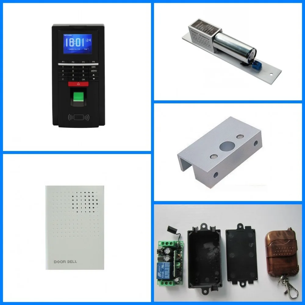 

M-F131 fingerprint Access Control + Electric mortise lock + Door clip + Door bell+Remote controller