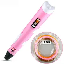 2016 Newest Design Children Education Toy Birthday Gift 3D Printer Pen Magic Doodle Pen 3D Printer EU Power Lix For kids
