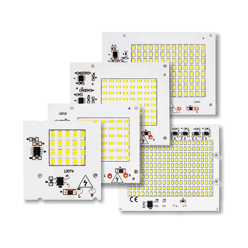 SMD СВЕТОДИОДНЫЙ лампы с чипом Smart IC AC 220-240 В 10 Вт 20 Вт 30 Вт 50 Вт 100 вт DIY для наружного прожектора прожектор сад холодный белый теплый белый