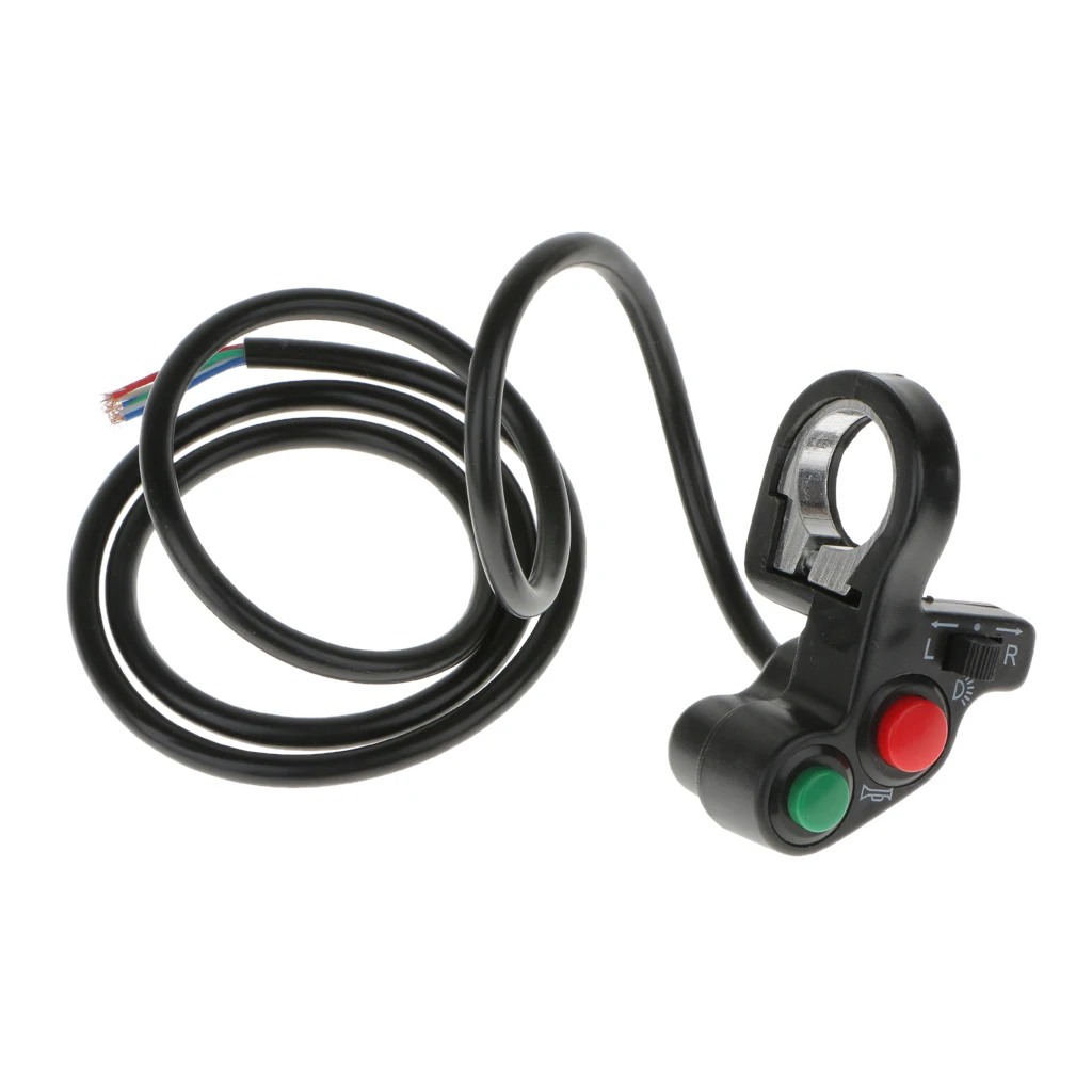 Motorcycle Scooter Bike Quad ATV Horn Turn Signal Headlight Switch 7/8' PC & ABS Plastic Lightweight Perfect