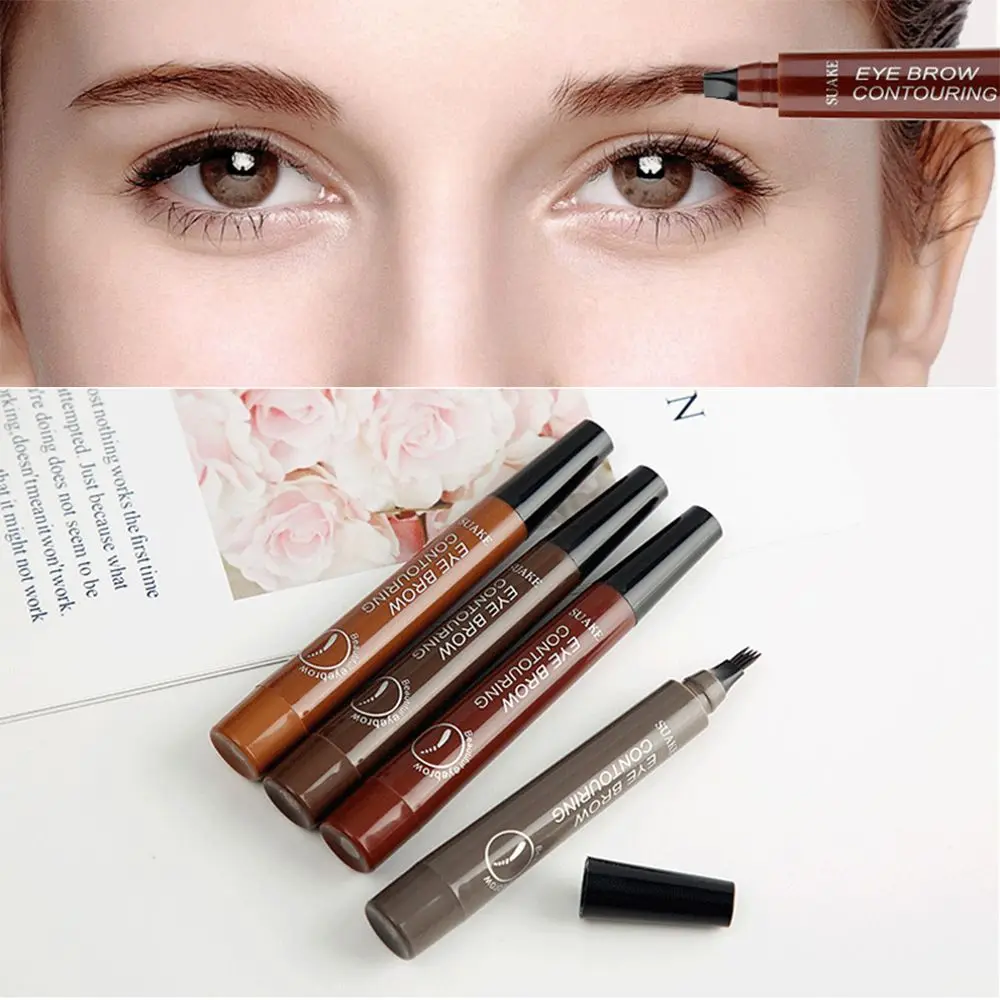 

Microblading Eyebrow Tattoo Pen Fine Sketch Pencil Waterproof Four-claw Eyebrow Tattoo Tint Henna Eyebrow Gel Makeup Tools
