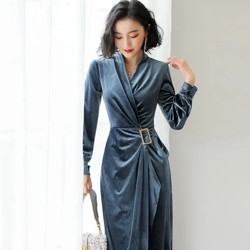 vestidos de veludo 2018