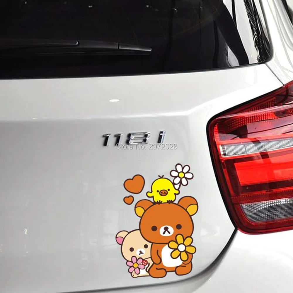 Новейшие стильные автомобильные Чехлы мультяшный медведь Rilakkuma украшения