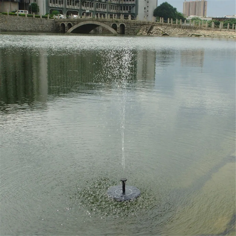 Круглый Солнечный водяной плавающий насос на открытом воздухе на солнечных батареях птичья Ванна водяной фонтан насос для бассейна сада лужайки
