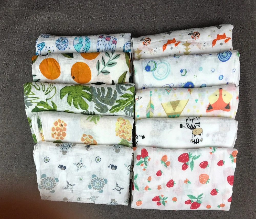 custom printed muslin blanket