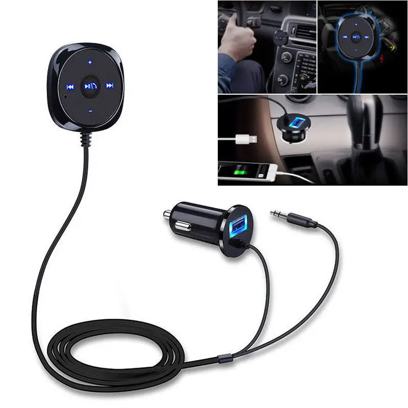 Bluetooth Handsfree беспроводной автомобильный fm передатчик AUX MP3 плеер и USB зарядное