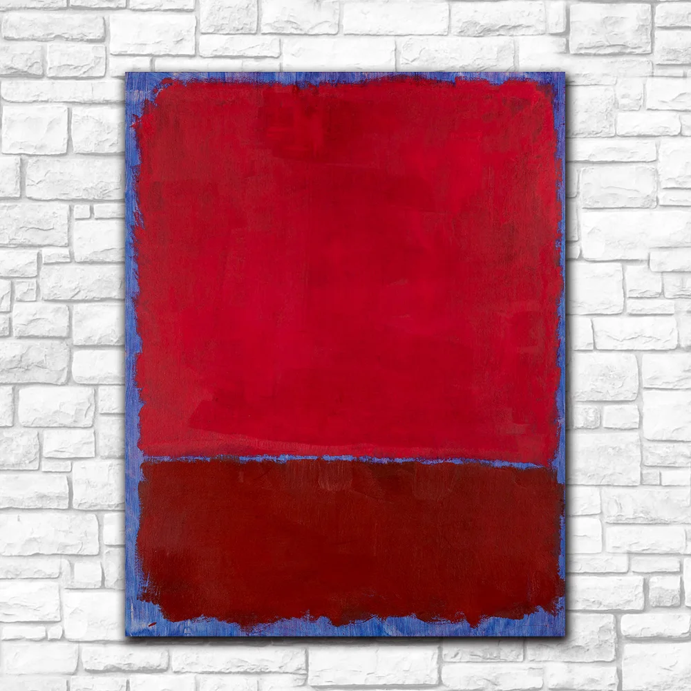 0 Mark Rothko, Untitled (Red and Burgundy Over Blue 90