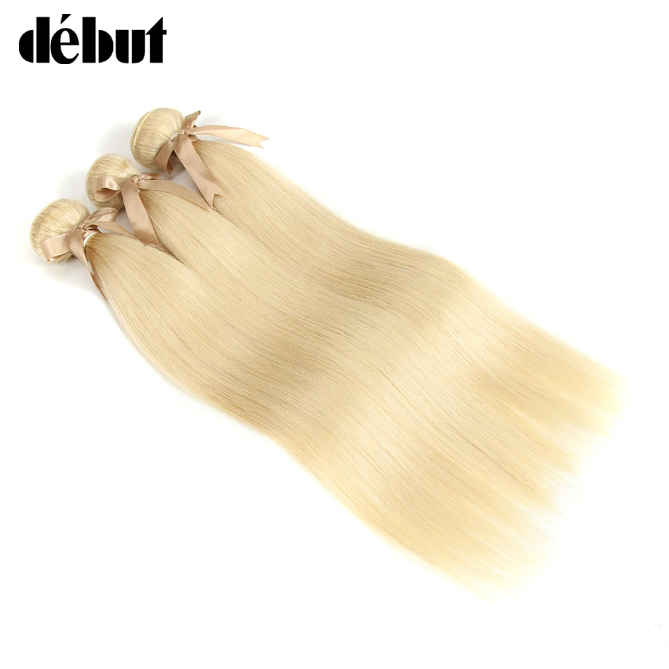 Дебют перуанский Прямо Инструменты для завивки волос 613 Мёд блондинка пучки 1/3/4 пучки волосы Remy натуральные волосы для наращивания Связки 10-26 дюймов