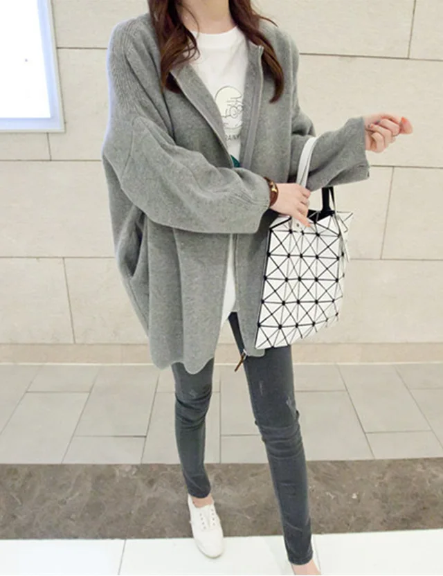 De Dove2015 Hitz female Korean sweater cardigan sweater loose bat ...