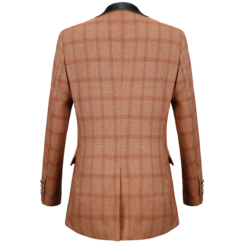 PAULKONTE Men Mostly Male Dress Jacket Slim Fit Male Blazer Luxury Brand Designer Plaid Suit Homens Suit Classic Men's Jacket PAULKONTE Men Mostly Male Dress Jacket Slim Fit Male Blazer Luxury Brand Designer Plaid Suit Homens Suit Classic Men's Jacket