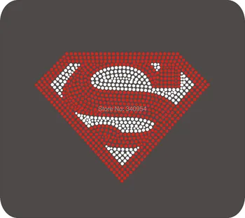 

superman 10pcs/Lot, free shipping, hot fix motif, rhinestone transfer, iron on motif,wholesale price