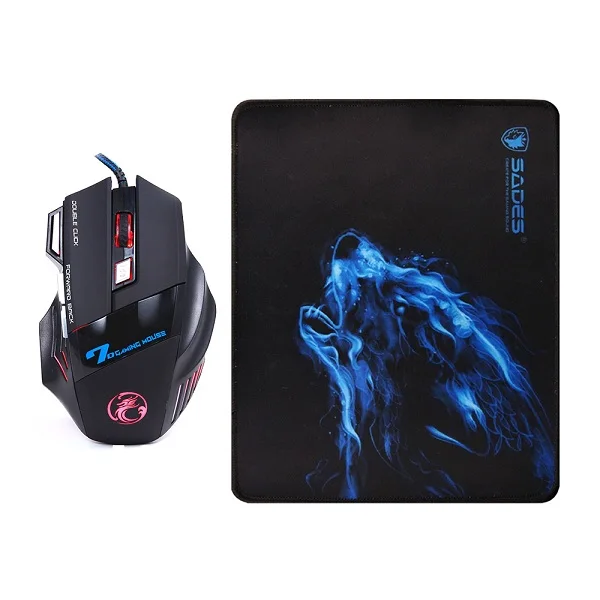 Купить прохладный 7 кнопок Интерфейс USB проводная игровая мышь 2400 ...