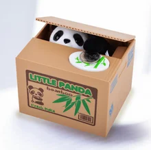 Caixa de cofrinho de moeda infantil de panda itazura