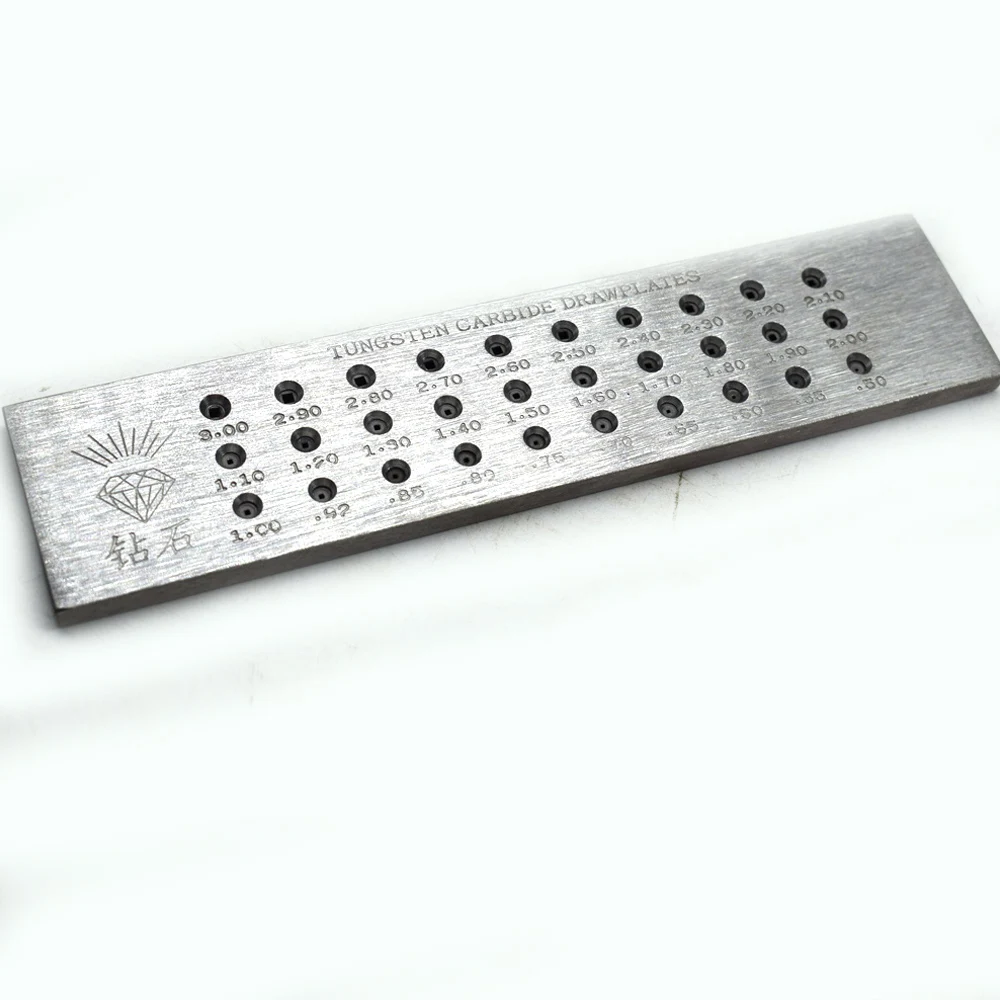 Wire Drawplate 30 Square-Shaped Holes Jewelry Making Wire Drawing Forming Plate​ 