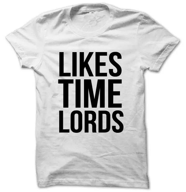 

LIKES TIME LORDS Doctor Who Matt Smith David Tennant Unisex T-Shirt T1902