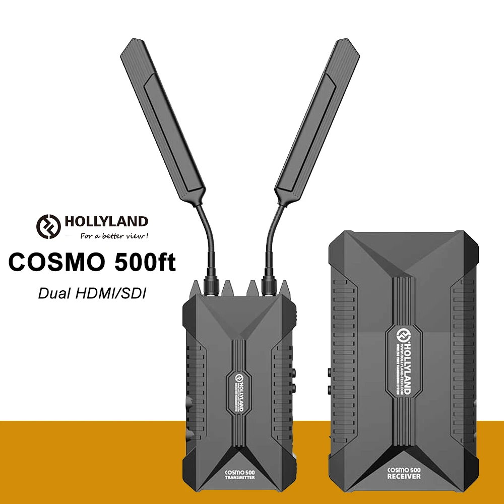 Hollyland Cosmo 500 Беспроводная система передачи 500ft HD 1080P Профессиональное видео изображение беспроводной передатчик двойной HDMI/SDI