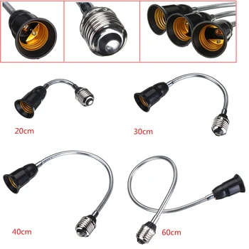 

E27 LED Bulb Socket pendant Lamp Bases Bulb Lamp Holder Flexible Extension Adapter Converter Screw Socket