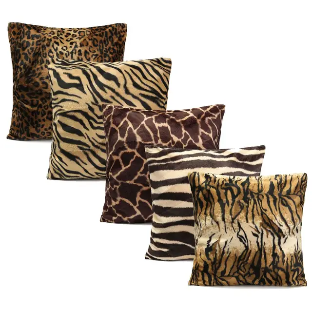 45x45cm leopard painted pillow