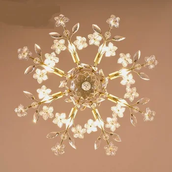 

Road study Ceiling Lights K9 creative lamps American style iron crystal living room dining room ceiling lamps 6/8 heads LU71120