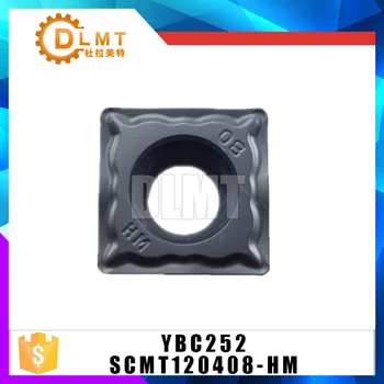 

10PC SCMT120408-HM CNC carbide turning inserts YBC252 for cutting steel and cast steel high precision high quality