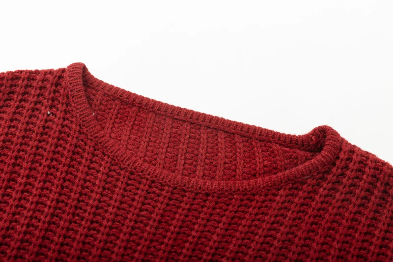 ShejoinSheenjoy Tassel Long Sleeve Knitted Sweater Women Tops Pullovers O-Neck Autumn Winter Short Pullover Women Sweaters (13)