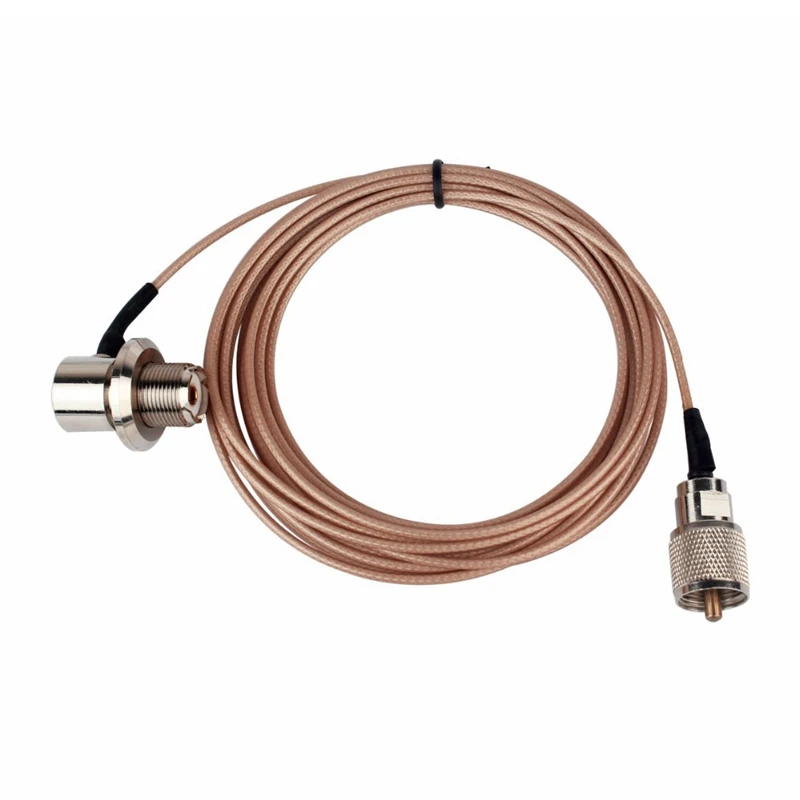 

Pink 5 meter coaxial cable UHF / PL-259 for men YAESU for ICOM KENWOOD mobile radio phone antenna J6239E