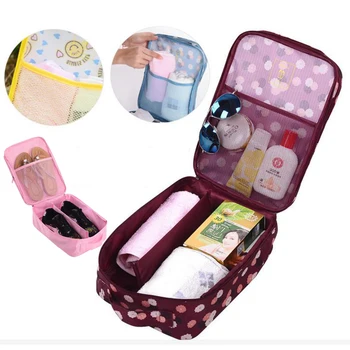 

Printed Waterproof Nylon Holiday Travel Shoes organizador Box Storage Bag Packing Organizers Drawer Closet Dividers Container