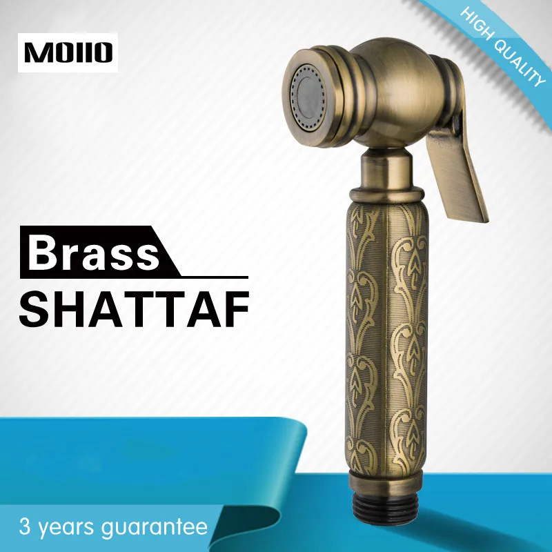 

MOIIO Antique Toilet Bidet Sprayer Handheld Bidet Shower Shattaf Bronze Bidet faucet for Bathroom Shower Head For Self cleaning
