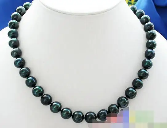 

song voge gem nanJ0667 ROUND FRESHWATER BLACK PEARL NECKLACE