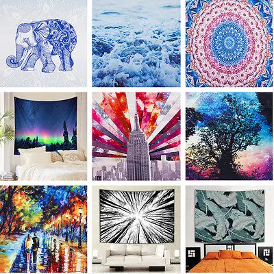 

Hot Fashion Indian Mandala Tapestry Wall Hanging Bohemian Bedspread Decor Durable Yoga Blanket Printed Round Beach Towels