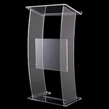 Спикер Подиум прозрачный акриловый LecternAcrylic церковный стенд для церковных подиумов для продажи